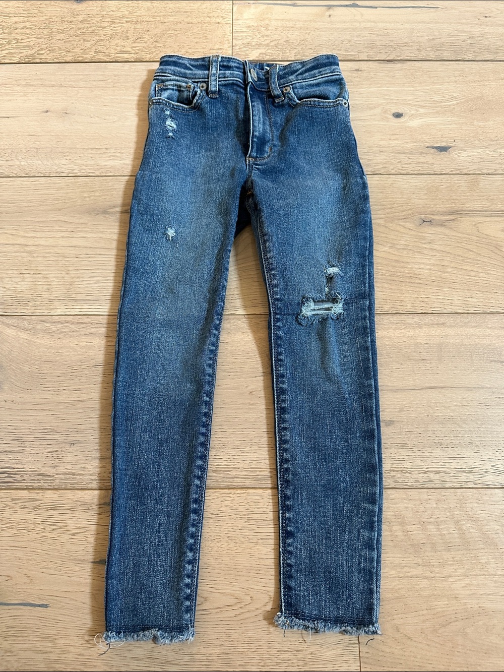 GAP Kids Distressed Skinny Jeans - Dark Blue
